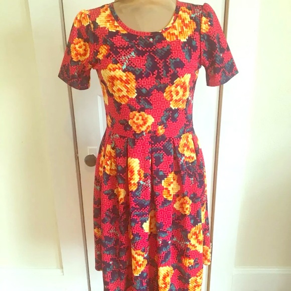 LuLaRoe Dresses & Skirts - ♦️SOLD♦️ on EBay Amelia Dress Med Digital Floral